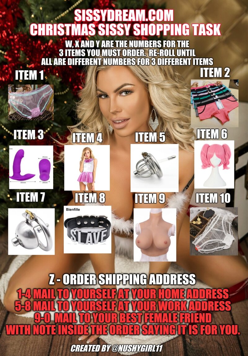 Nushygirl's Sissy Christmas Shopping Faproulette picture