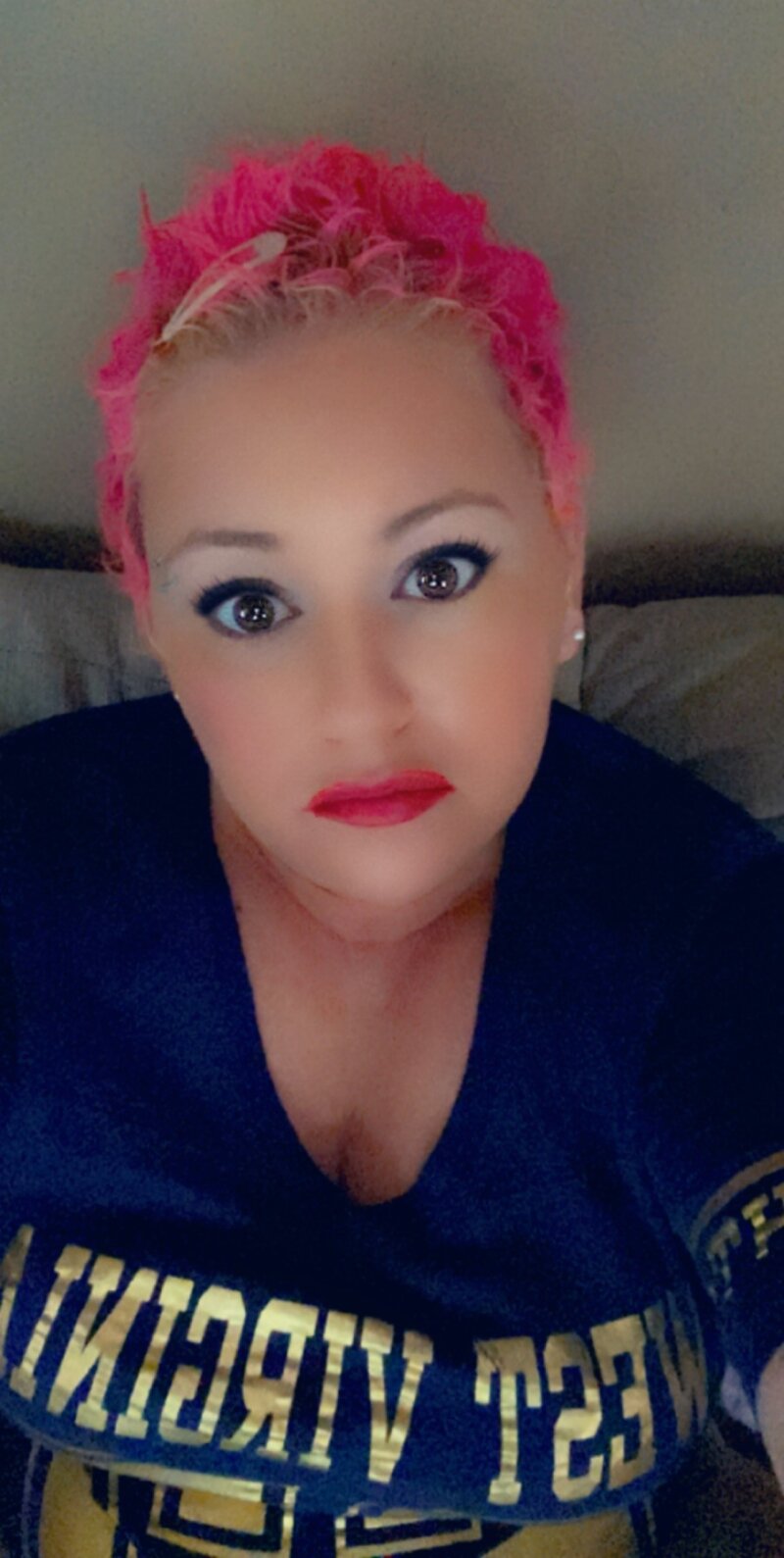 Me with bright pink hair! picture