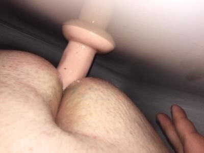 Anal training on 10 inches of cock picture