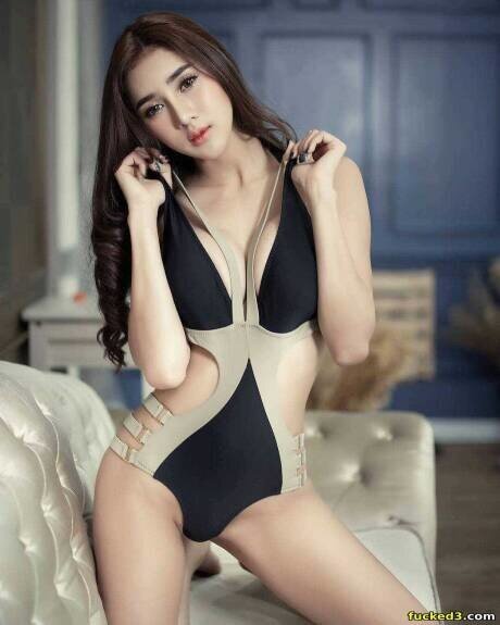 Cute asian babe in her one piece picture