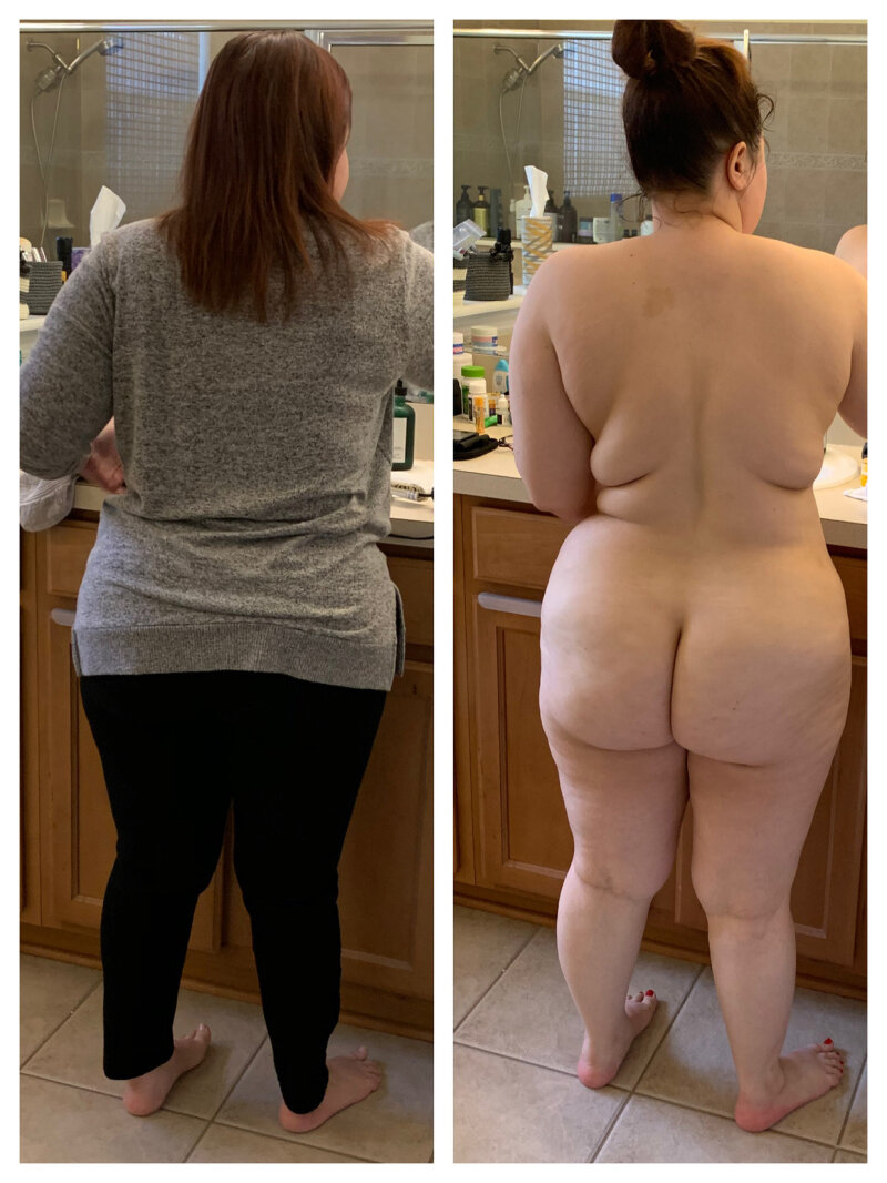 Wife’s fat ass dressed undressed picture