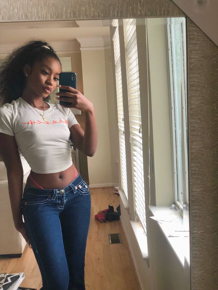 Sexy ebony mirror pic picture