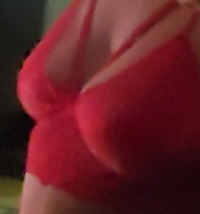 Beautiful red lingerie big titties picture
