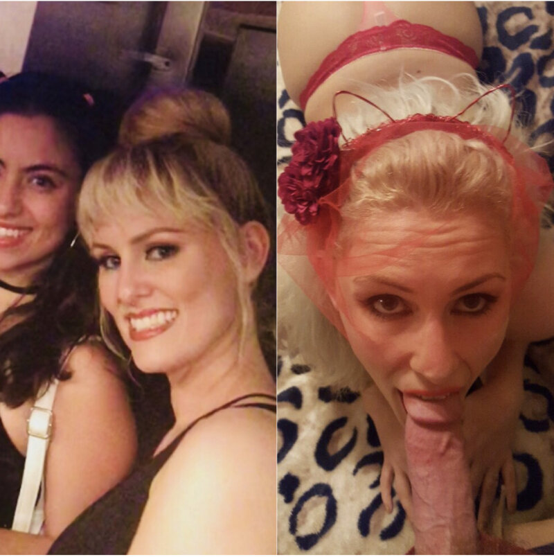 Nicole sucking dick after the club picture
