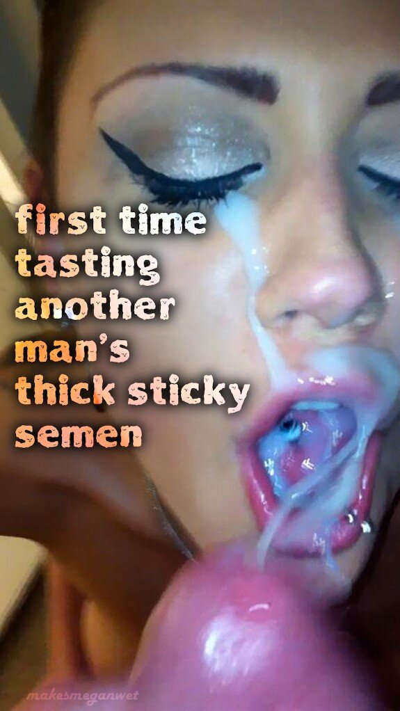 first time tasting cum picture