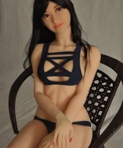 Lauren 165cm Black Long Hair Black Swimsuit Heatable Love Sex Doll picture