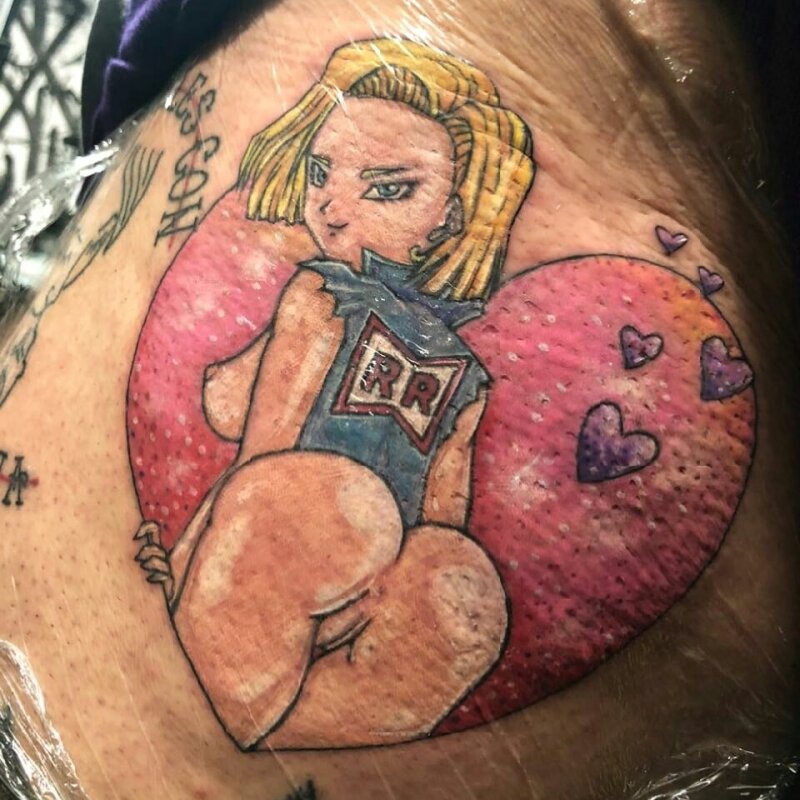 Android 18 tattoo picture