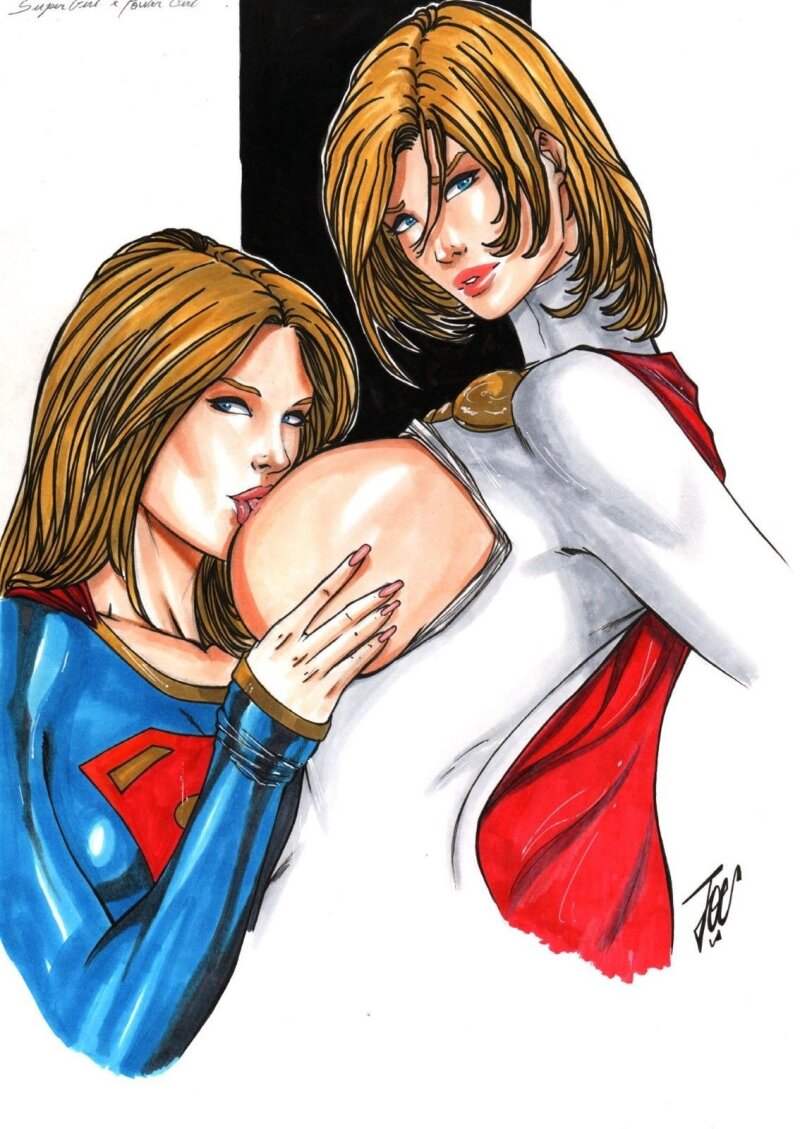 sexy supergirl and powergirl picture