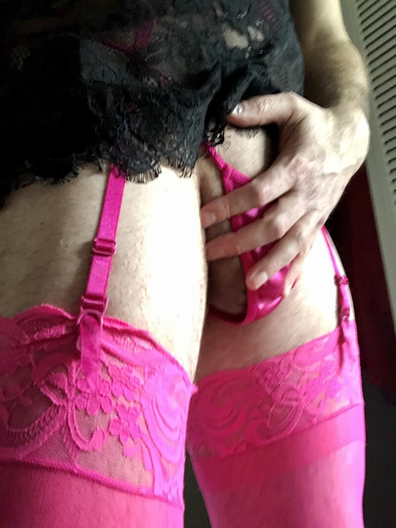 Trying on the Dreamgirls lingerie I got for my ex-wife. picture