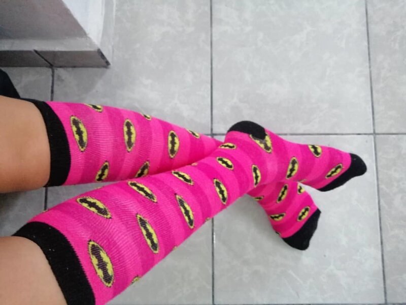 Pink socks beautiful legs picture
