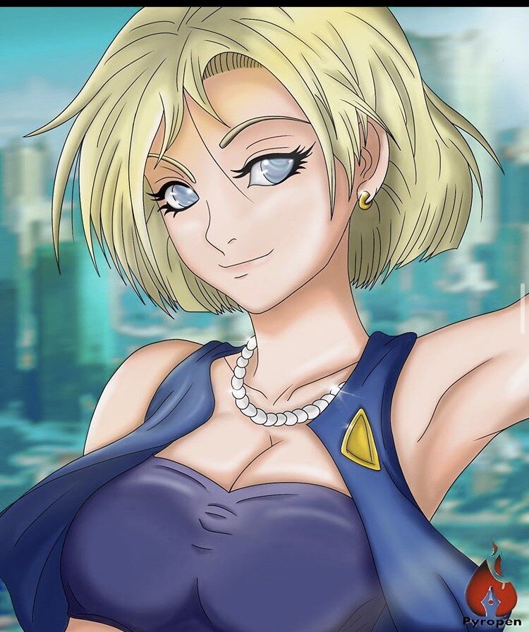 Android 18 art picture