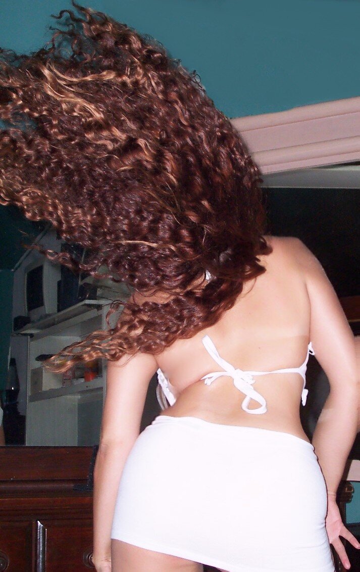 Amateur Wife Swinging Hair While Dancing! picture