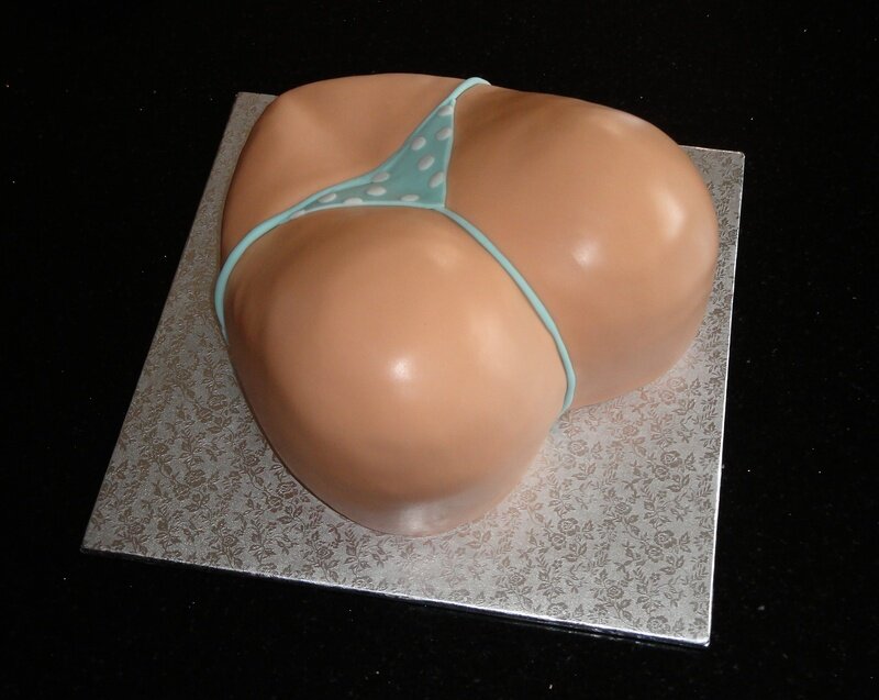 The kind of birthday cake you get when your partner is very playful picture