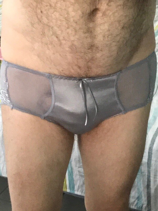 my cock in my panties picture