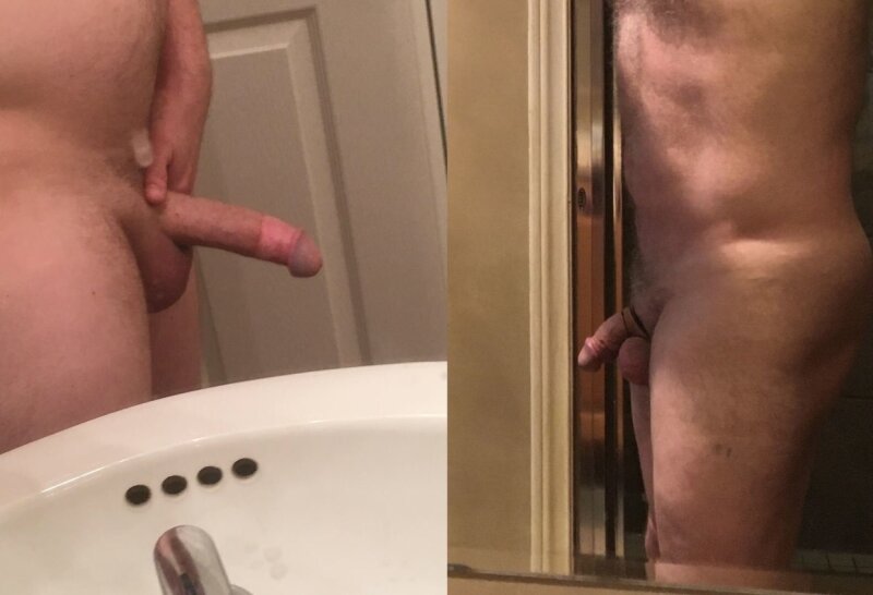 guy on Omegle tricked me into comparing cock size... picture
