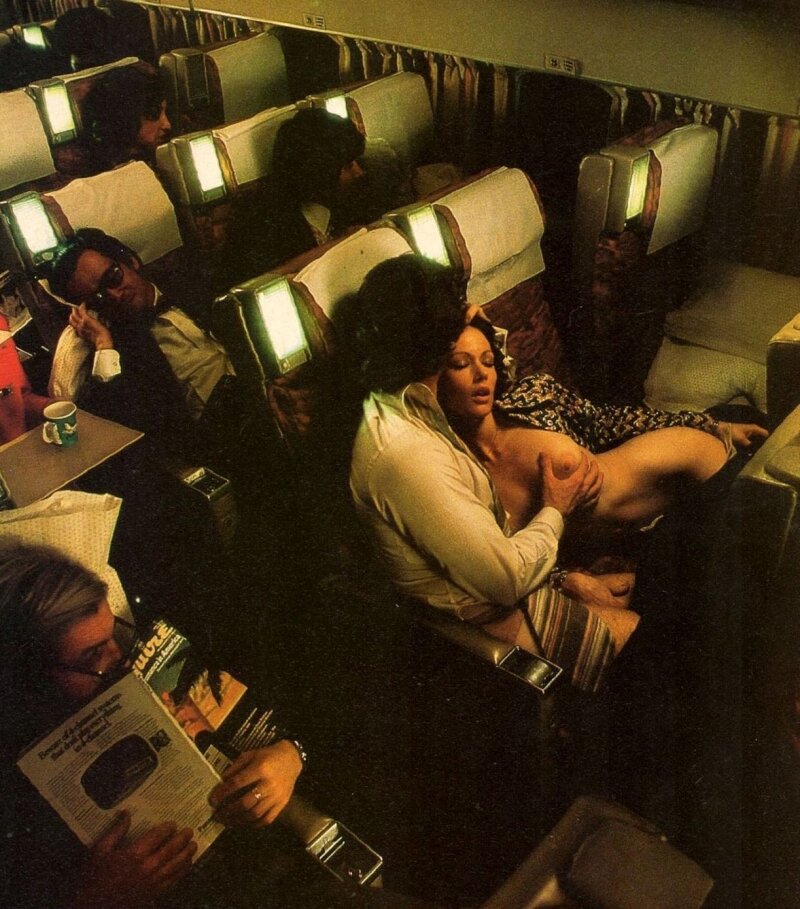 hornyhuzband: How to get thru a long flight picture