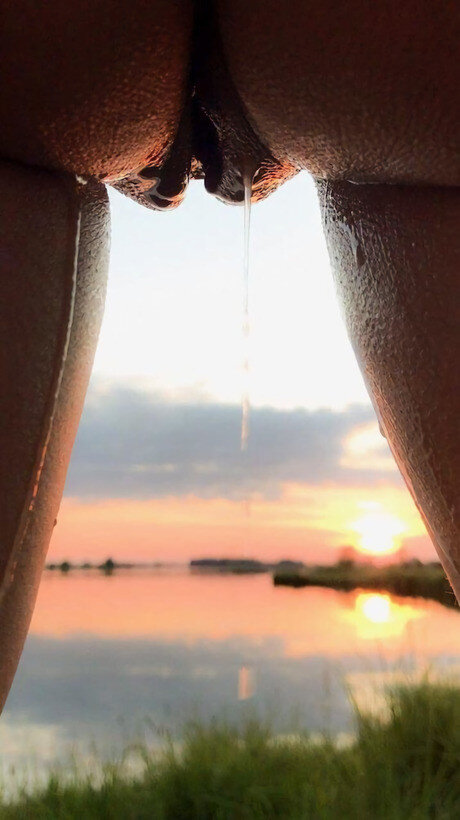 Pussy dripping in sunset picture
