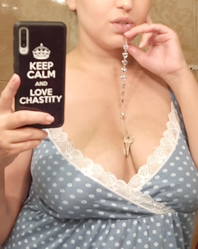 Keep calm and love your chastity picture
