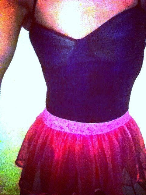 Me in pink skirt picture