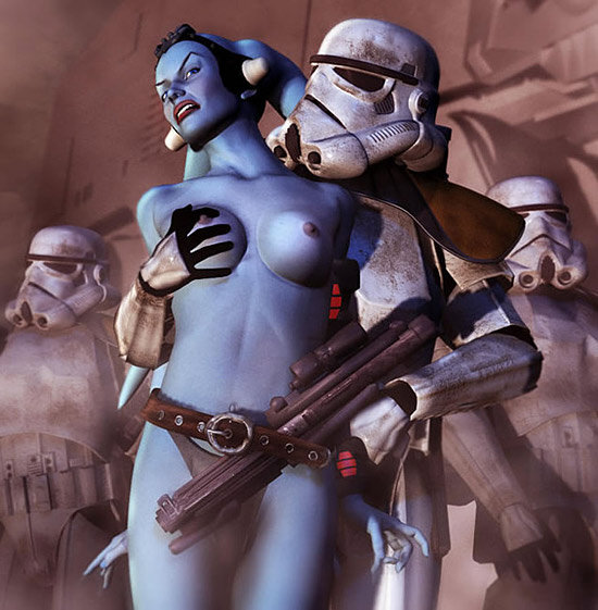 Clone Trooper fucks Aayla Secura picture