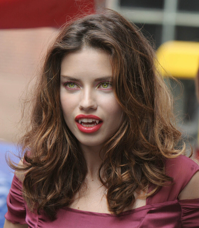 Supermodel Adriana Lima with Vampire Fangs by TurlyVamp picture