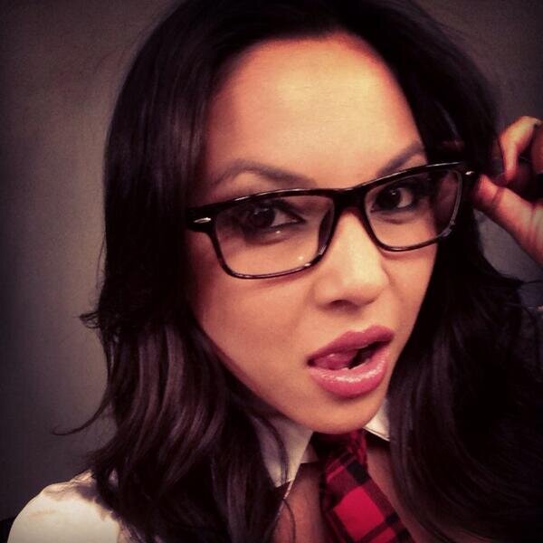 adriana luna sexy librarian picture