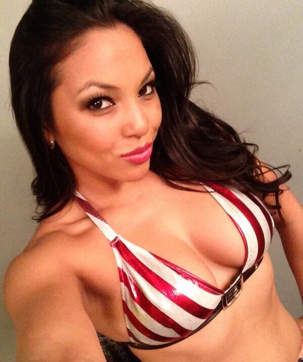 adriana luna candy cane bikini picture