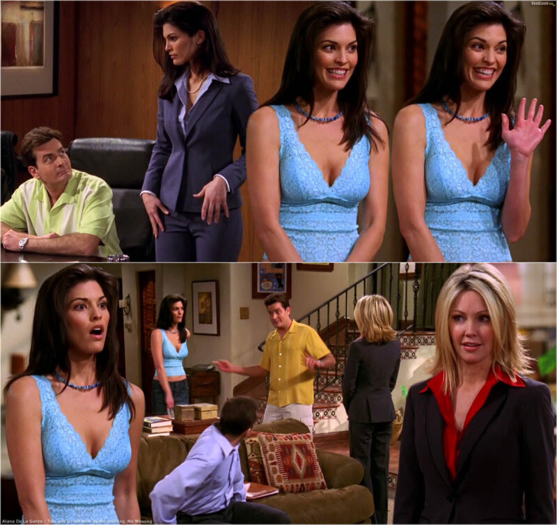 Alana De La Garza as Crystal in Two and a half men picture