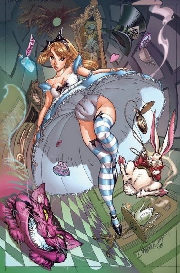 Alice skirt blowing up in wonderland picture