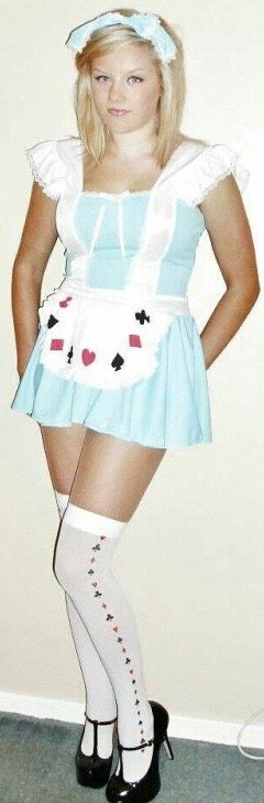 Alice in wonderland for Halloween. Always a sexy solid choice. picture