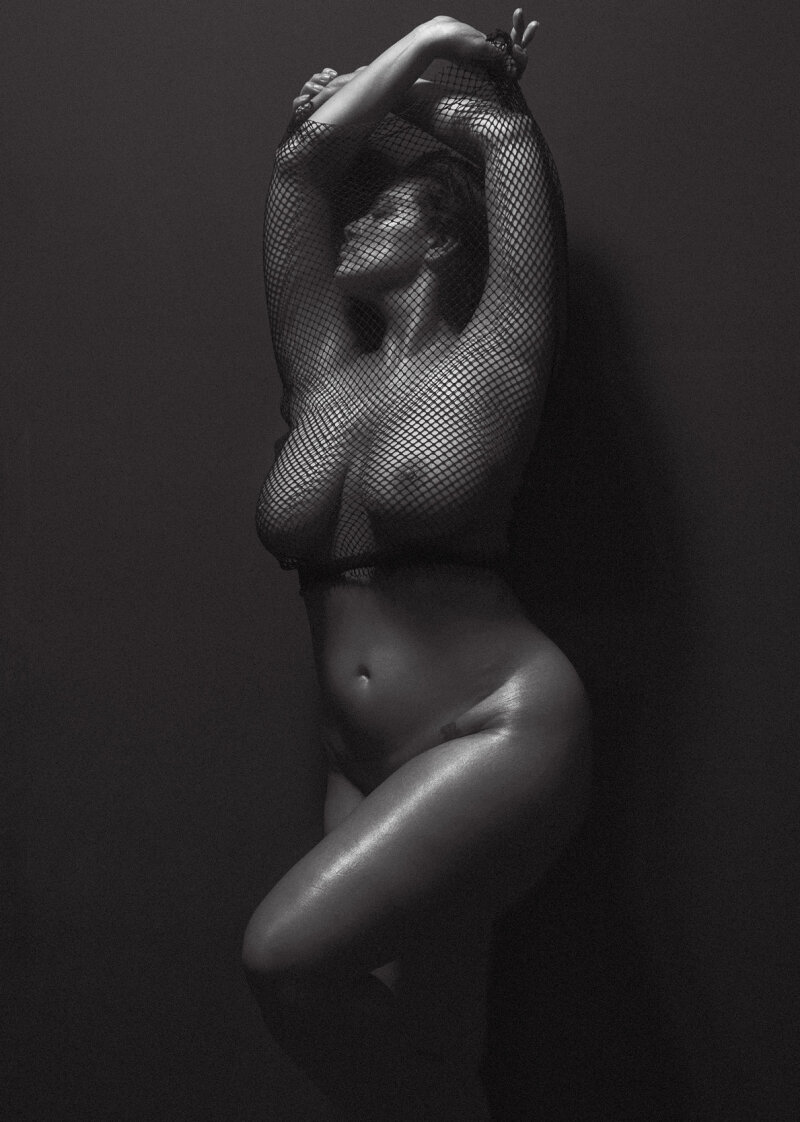 Ashley Gaham black and white shoot for V Magazine picture