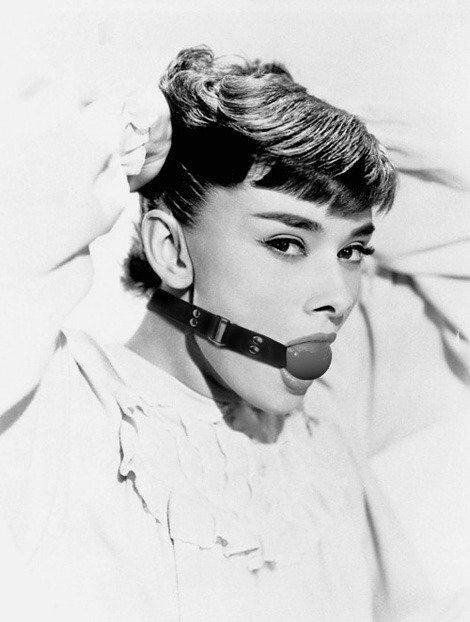 I would love to see Audrey Hepburn is bondage pics picture