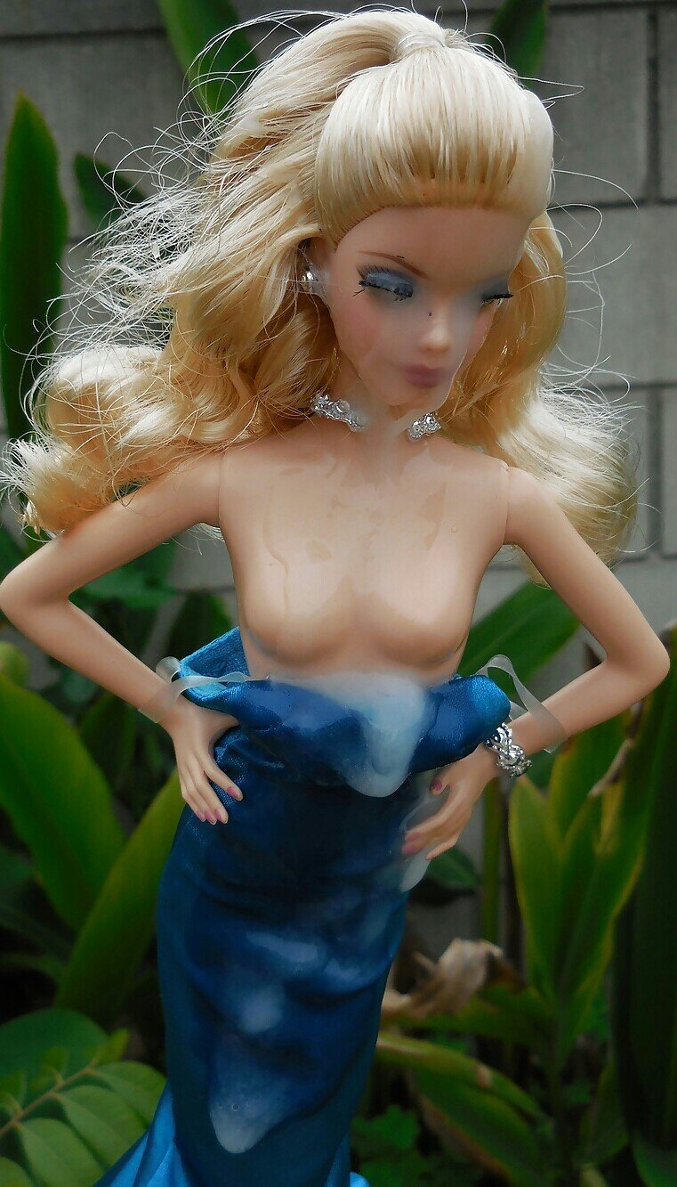 Cum on Barbie doll picture