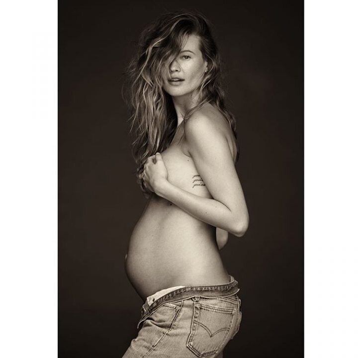 Behati Prinsloo Goes Topless, Shows Off Her Bare Baby Bump picture
