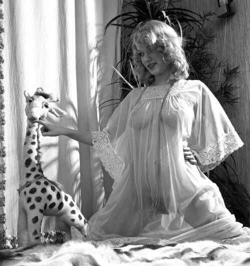 Brigitte Lahaie - 10/55 - 5'8''- 34-23-34''-32D-Bra - 119lbs - 8-Shoe, French Model/Actress/Pornstar...Mature Cunnilingus! -Yum! Yum!. picture