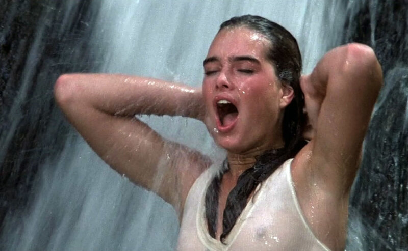 nude celebs brooke shields pokies in sheer wet t-shirt picture