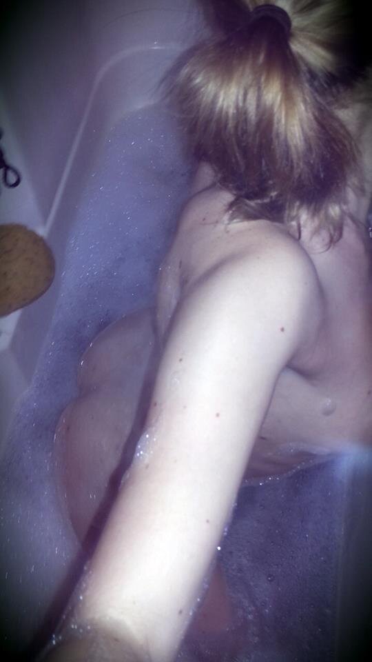 Having some naughty fun in the bubbles picture