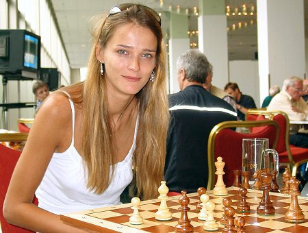 Carmen Kass, president of the Estonian National Chess League in 2004 picture