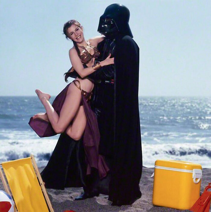 princess-leia-bikini-return-jedi-beach-shoot-1983-carrie-fisher-14 picture