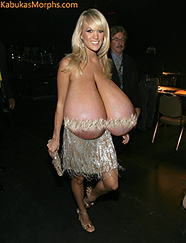 Carrie Underwood Flops Her Huge Udders Around picture