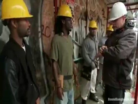 Businesswomen Cici Rhodes Gangbang By Construction Workers picture