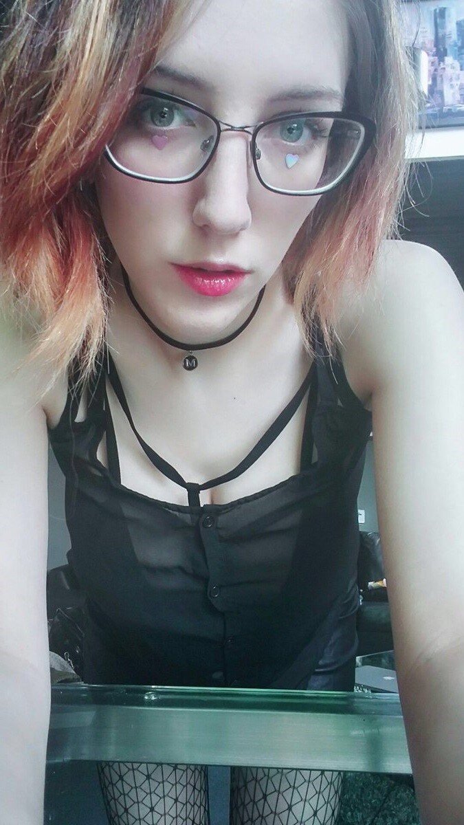 Princess Berpl is a wonderful jewel of a sexy alt model in her cute little button-down goth shirt - SGB zxzx - Support Her Websites picture
