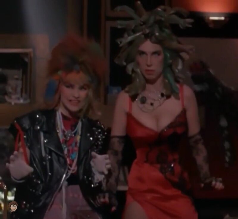 Medusa & Cyndi Lauper from the 80s picture