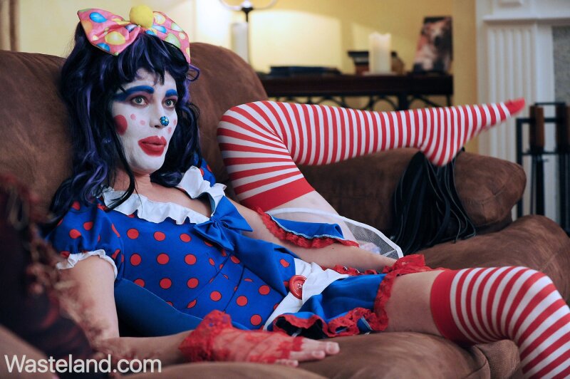 Click the photo for free video and more pics from this original Wasteland BDSM Sex movie starring Daisy Layne and Dick Chibbles the Clown picture