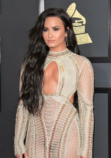 Demi Lovato Pussy Seen At The 59th Grammy Awards picture