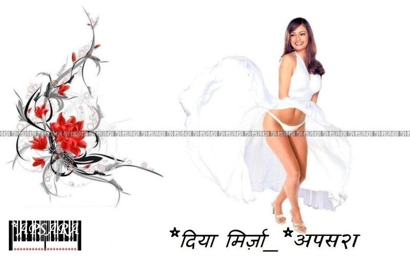 dia mirza posing upskirt showing her sultry navel & white bikini for photoshoot event organised by apsara™ studio in the year 2004 for "tums picture