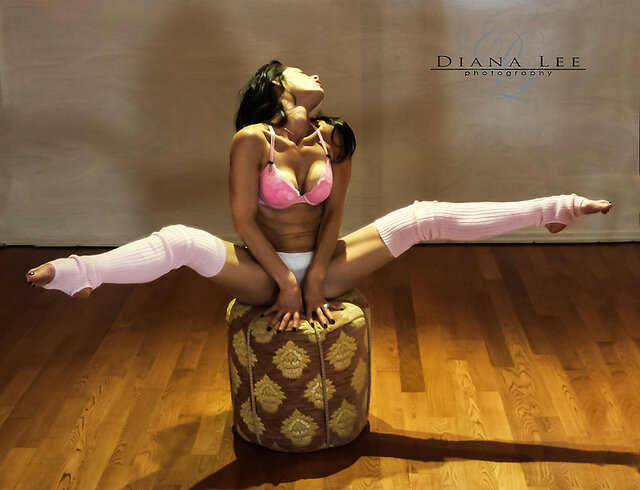 On a footstool by Diana Lee Photography on Flickr. girls4contortion.com picture