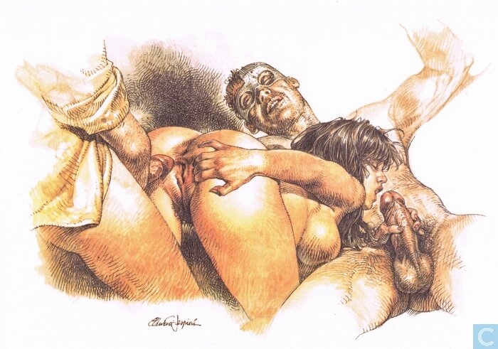 Sex In Art - Druuna in a threesome picture