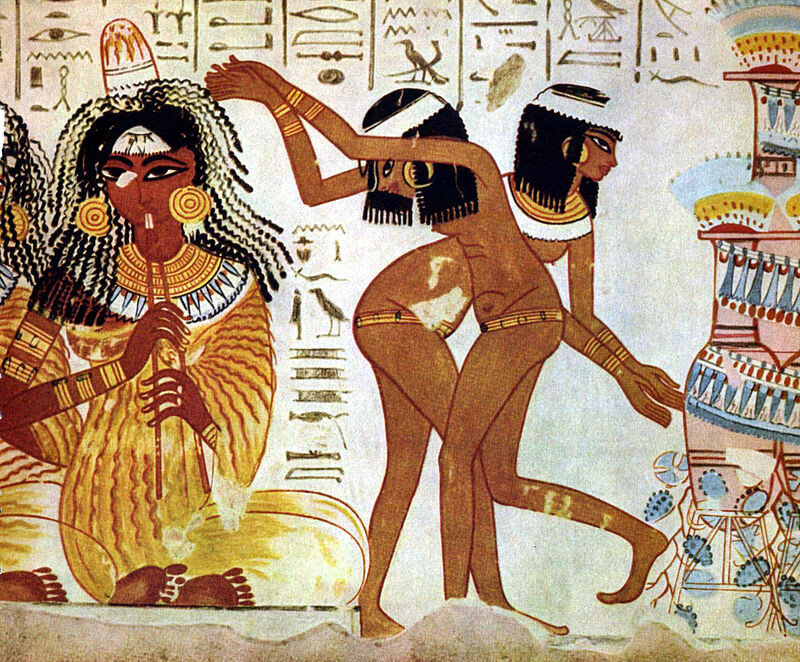 Musicians_and_dancers_on_fresco_at_Tomb_of_Nebamun egypt picture