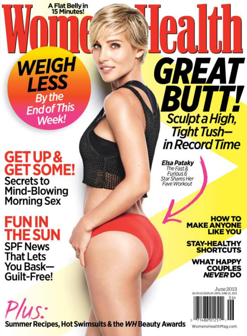 Elsa Pataky from Fast & Furious 6 on the cover of Women's Health magazine June 2013: GREAT butt, indeed! picture